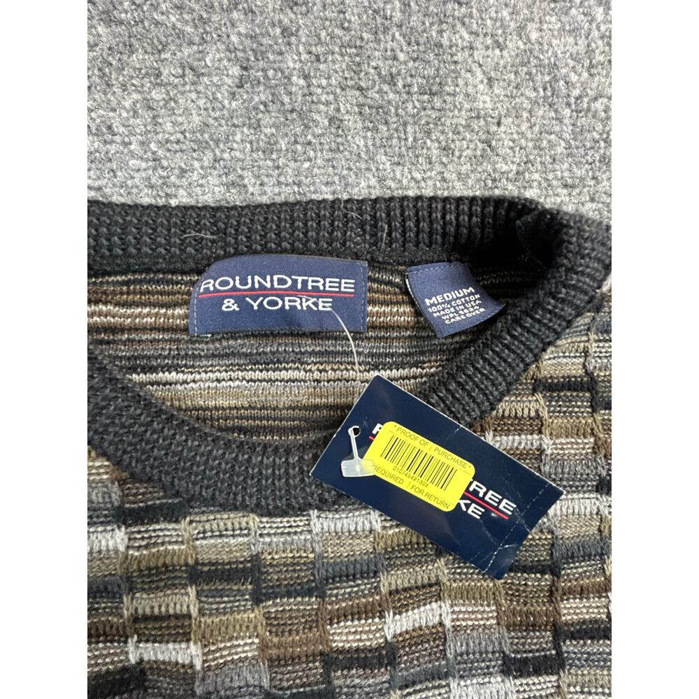 Vintage Roundtree & Yorke Sweater Men's M Deadstock Made USA 100% Cotton Knit - Picture 2 of 6